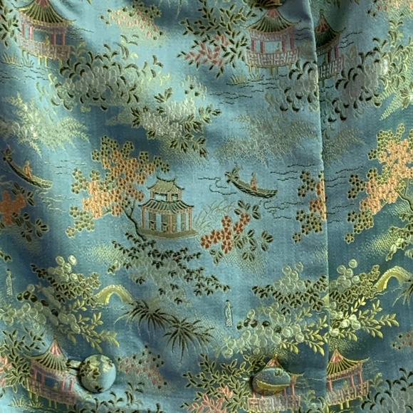 100% Silk Brocade Women's Swing Jacket. Made in Post-War Japan. - Picture 10 of 16